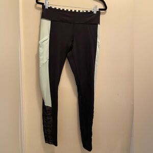 Lululemon Black/Lime Leggings